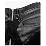 Women Jeans Apocalyptic Style Pant Gothic Black Military Trousers Black Sexy Faux Leather Pant - Alternative Gothic Dark Wear | Embrace Dark Aesthetic Men & Women Gothic Clothing