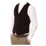 Raymond Dark Maroon Vest Contemporary Fit Rayon Blend Waistcoat - Alternative Gothic Dark Wear | Embrace Dark Aesthetic Men & Women Gothic Clothing