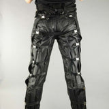 New Leather Pant | Punk Bondage Trouser | Fashion Biker Pant