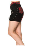 Punk Women Gothic Badass Babes Shorts Skirt | Edgy Punk Goth Fashion Skirt