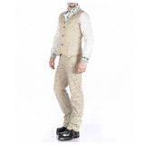 Pentagramme Palatine Men Cream Color Waistcoat - Alternative Gothic Dark Wear | Embrace Dark Aesthetic Men & Women Gothic Clothing