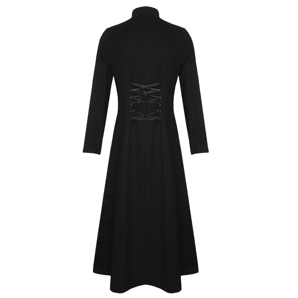 Men Pirates Steampunk Gothic Victorian Military Trench Coat | Vintage Cotton Long Jacket