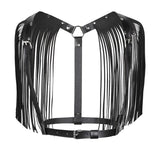Women's Fashion Simple Tassel Harness Skirt Belt Set Leather Harness - Alternative Gothic Dark Wear | Embrace Dark Aesthetic Men & Women Gothic Clothing