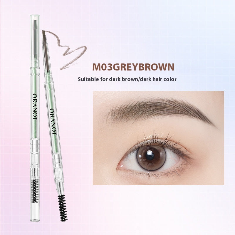 Fine Double-headed Eyebrow Pencil Women's Waterproof Sweat-proof Natural Long Lasting