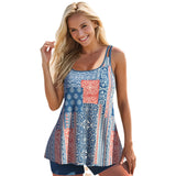 Printed Plus Size Split Boxer Bikini Suit