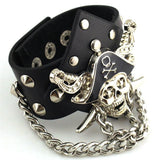 Rivet chain punk bracelet - Alternative Gothic Dark Wear | Embrace Dark Aesthetic Men & Women Gothic Clothing
