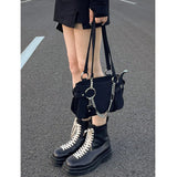 Small New Spice Girl Chain Crossbody Handbag Female - Alternative Gothic Dark Wear | Embrace Dark Aesthetic Men & Women Gothic Clothing