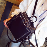 new female fashion bags handbag shoulder bag Korean personality rivet women's shoulder bag one generation - Alternative Gothic Dark Wear | Embrace Dark Aesthetic Men & Women Gothic Clothing