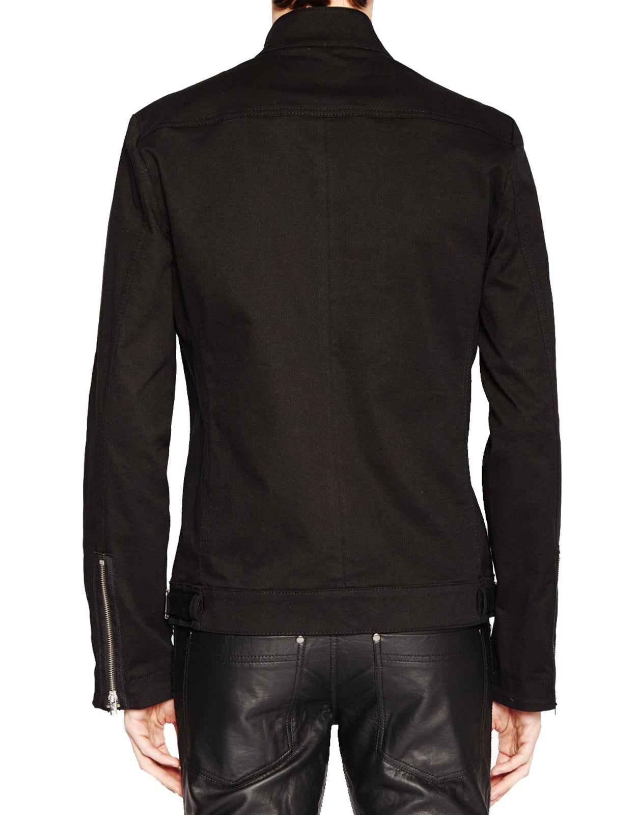 Men Gothic EMO Biker Jacket | Black Punk Rock Motorcycle Style Coat