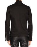 Men Gothic EMO Biker Jacket | Black Punk Rock Motorcycle Style Coat