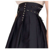 Women Gothic Phaze Pencil Skirt | Sleek Black Alternative Office to Party Skirt