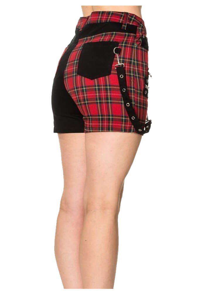 Punk Women Gothic Badass Babes Shorts Skirt | Edgy Punk Goth Fashion Skirt