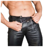 New Men Leather Motorcycle Pant | Genuine Soft Napa Leather Biker Pants