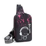 New Style Bag Diagonal Bag Men's Bag Luminous Chest Bag - Alternative Gothic Dark Wear | Embrace Dark Aesthetic Men & Women Gothic Clothing