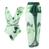 Siamese Conservative Covering Belly Thin Swimsuit French Retro One-piece Bikini
