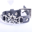 Men Skull Hip Hop Alloy Leather Bracelet Edgy and Bold Style