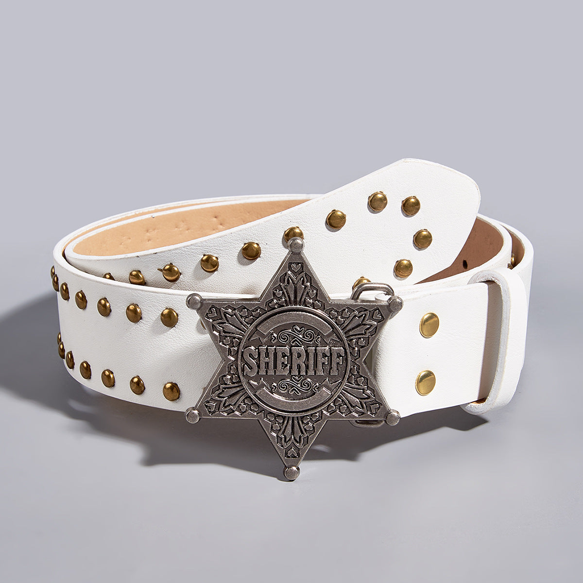 Rivet Punk Wide Belt Jeans Universal