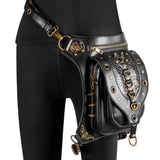 Creative Rivet Skull Outdoor Mobile Phone Pocket - Alternative Gothic Dark Wear | Embrace Dark Aesthetic Men & Women Gothic Clothing