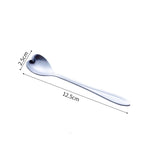Stainless Steel Korean Spoon Long Handle Cherry Blossom Stirring