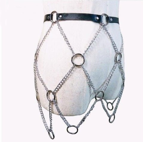 Fashion Metal Chain Belt Decorative Belt - Alternative Gothic Dark Wear | Embrace Dark Aesthetic Men & Women Gothic Clothing