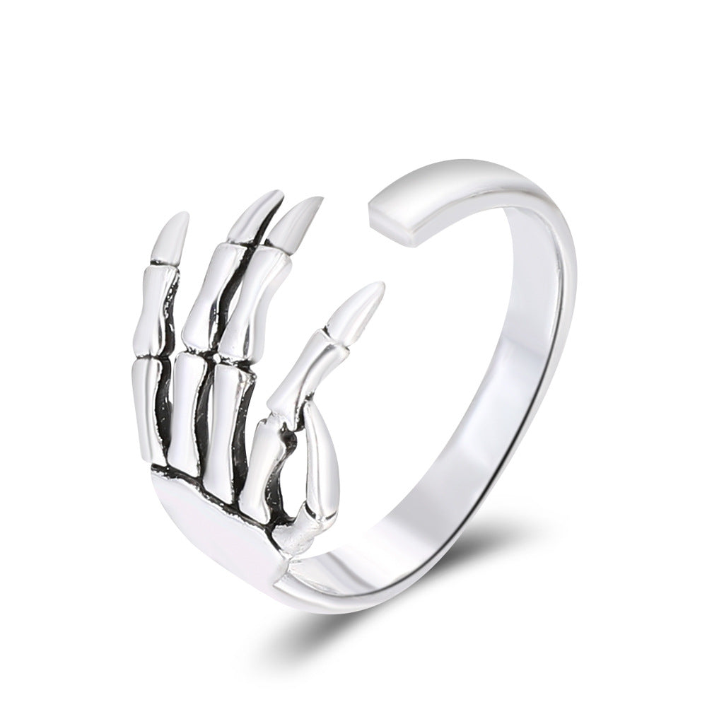 Retro Punk Gothic Vintage Open-end Hand Claw Ring