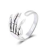 Retro Punk Gothic Vintage Open-end Hand Claw Ring