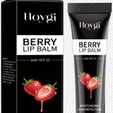 Colored Berry Lip Balm Has Cracked Dead Skin