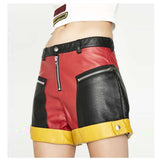 Women Biker Tailgate Moto Skirt | Gothic EMO Short Skirt with Current Mood Style