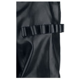 Men Arsen Black PU Leather Jacket | Multi-Pocket Design with Metal Studs & Thumb Holes