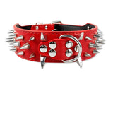 Dog Anti Bite Collar for Female M Size with Traction Rope Rivet Chain and Bully Pit Bull Design - Alternative Gothic Dark Wear | Embrace Dark Aesthetic Men & Women Gothic Clothing