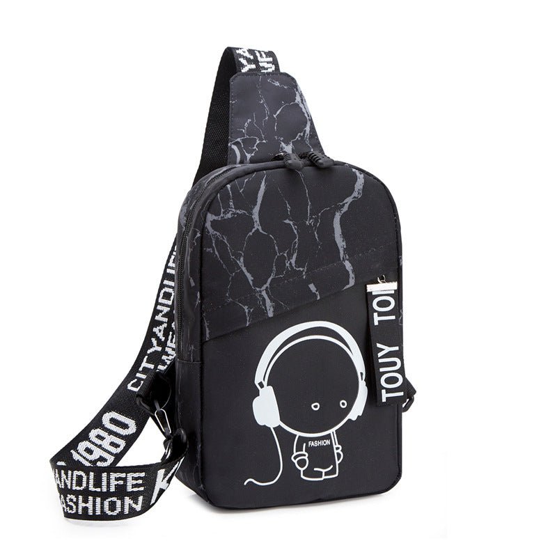 New Style Bag Diagonal Bag Men's Bag Luminous Chest Bag - Alternative Gothic Dark Wear | Embrace Dark Aesthetic Men & Women Gothic Clothing