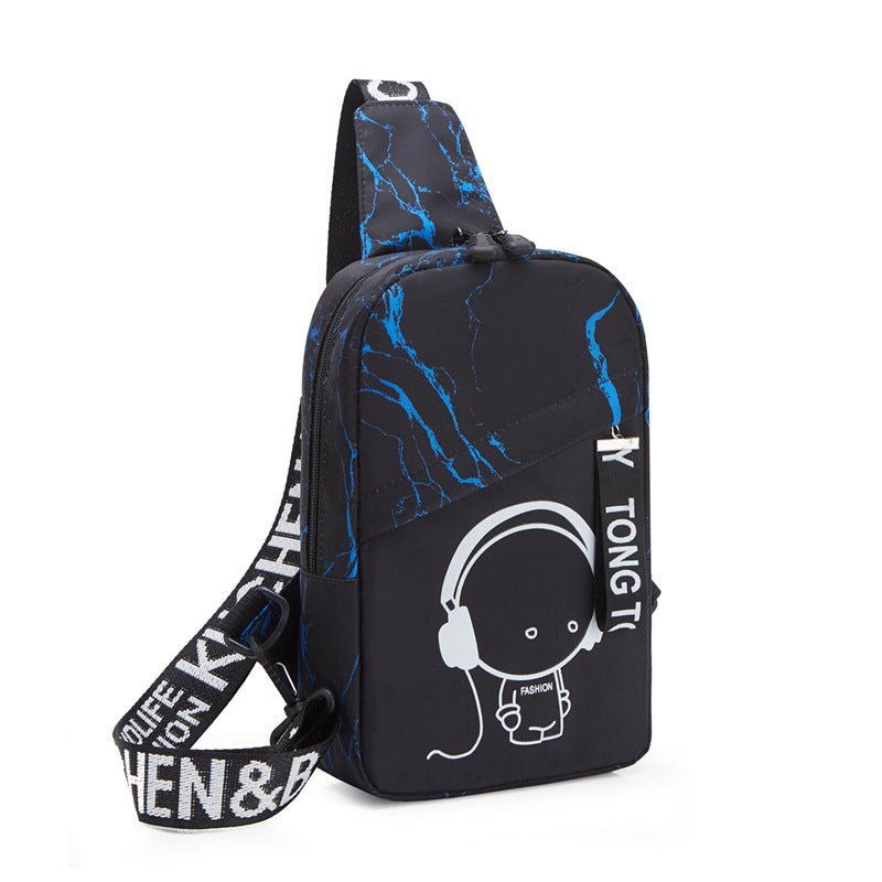New Style Bag Diagonal Bag Men's Bag Luminous Chest Bag - Alternative Gothic Dark Wear | Embrace Dark Aesthetic Men & Women Gothic Clothing