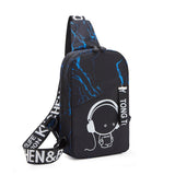 New Style Bag Diagonal Bag Men's Bag Luminous Chest Bag - Alternative Gothic Dark Wear | Embrace Dark Aesthetic Men & Women Gothic Clothing