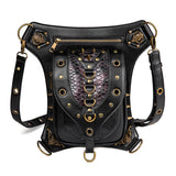Creative Rivet Skull Outdoor Mobile Phone Pocket - Alternative Gothic Dark Wear | Embrace Dark Aesthetic Men & Women Gothic Clothing