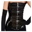 Women Punk Vinyl PVC Corset | Steel Boned Bustier Waist Trainer Corset