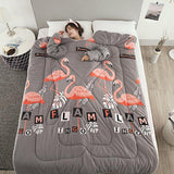 Winter Lazy Quilt with Sleeves
