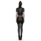 Women Jeans Apocalyptic Style Pant Gothic Black Military Trousers Black Sexy Faux Leather Pant - Alternative Gothic Dark Wear | Embrace Dark Aesthetic Men & Women Gothic Clothing