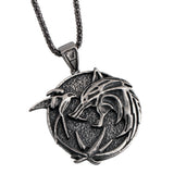 Wolf head necklace