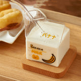 Glass Square Milk Carton Mug Microwaveable