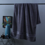 Pure Color Thick Cotton Bath Towel Set Towel Set Increased Pure Cotton Beach Towel Beauty Salon Bath Towel