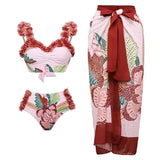 Siamese Conservative Covering Belly Thin Swimsuit French Retro One-piece Bikini