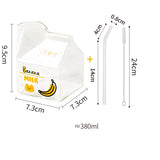 Glass Square Milk Carton Mug Microwaveable