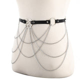 Pentagram Body Chain Jewelry Sexy Belt Belt Chain Gothic Harness - Alternative Gothic Dark Wear | Embrace Dark Aesthetic Men & Women Gothic Clothing