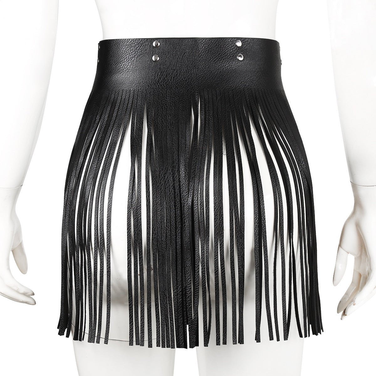 Women's Fashion Simple Tassel Harness Skirt Belt Set Leather Harness - Alternative Gothic Dark Wear | Embrace Dark Aesthetic Men & Women Gothic Clothing