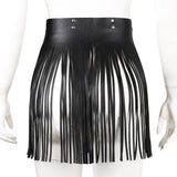 Women's Fashion Simple Tassel Harness Skirt Belt Set Leather Harness - Alternative Gothic Dark Wear | Embrace Dark Aesthetic Men & Women Gothic Clothing