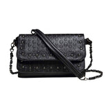 Skull Bag Embossed Chain Trend - Alternative Gothic Dark Wear | Embrace Dark Aesthetic Men & Women Gothic Clothing