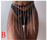 Chain Tassel Belt Gothic Harness - Alternative Gothic Dark Wear | Embrace Dark Aesthetic Men & Women Gothic Clothing