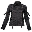 Women Black Gothic Shirt | Dark & Edgy Alternative Fashion Top