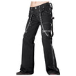 Men's Steampunk Black Gothic Chain Pant