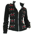 Unisex Gothic Safety Pin Clipper Jacket